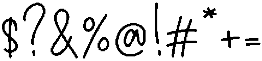 Wildflower Regular otf (400) Font OTHER CHARS
