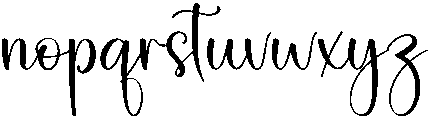 Wildflower Regular otf (400) Font LOWERCASE