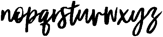Wildflower otf (400) Font LOWERCASE