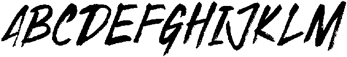 Wildraw Regular otf (400) Font UPPERCASE