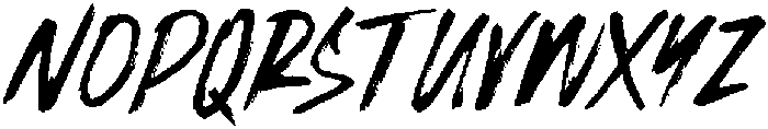 Wildraw Regular otf (400) Font UPPERCASE
