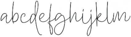 Wilgaty Pen Regular otf (400) Font LOWERCASE