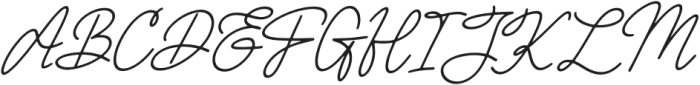 Willey Medium Italic otf (500) Font UPPERCASE