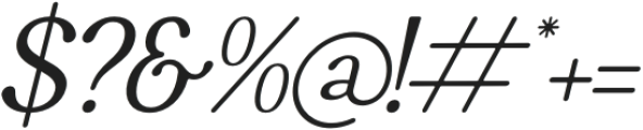Willfteka Italic otf (400) Font OTHER CHARS