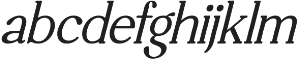 Willfteka Italic otf (400) Font LOWERCASE