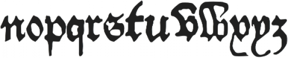 Willie_Caxton otf (400) Font LOWERCASE