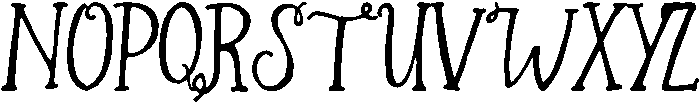 Willow Regular otf (400) Font UPPERCASE