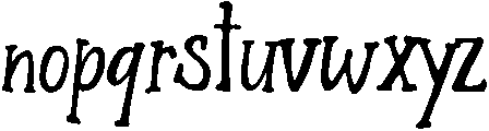 Willow Regular otf (400) Font LOWERCASE