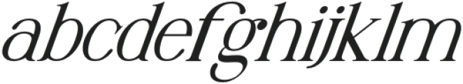 Winchester Italic Italic otf (400) Font LOWERCASE