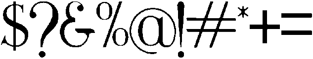 Winchester otf (400) Font OTHER CHARS