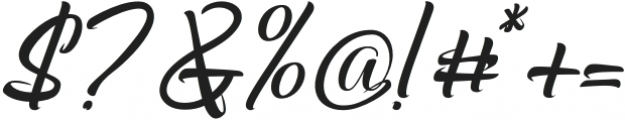 Windey Signature otf (400) Font OTHER CHARS