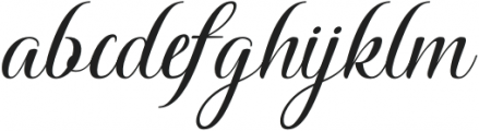 Windey Signature otf (400) Font LOWERCASE