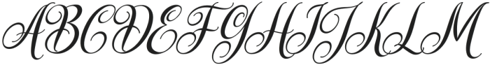 Wingcharm-Italic otf (400) Font UPPERCASE