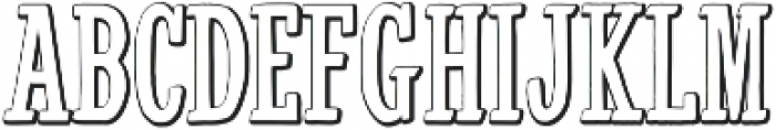 Wingman Serif Outline otf (400) Font UPPERCASE