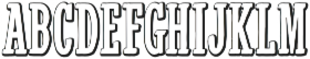 Wingman Serif Outline otf (400) Font LOWERCASE
