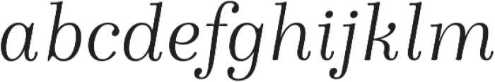 Winslow Book Light Italic otf (300) Font LOWERCASE