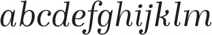 Winslow Book Regular Italic otf (400) Font LOWERCASE