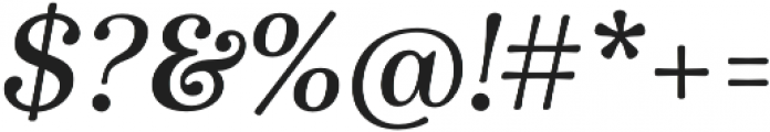 Winslow Book SemiBold Italic otf (400) Font OTHER CHARS