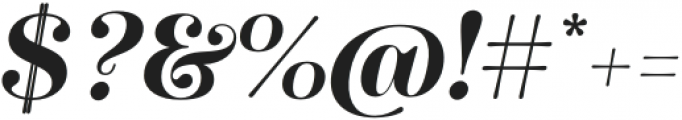 Winslow Title Bold Italic otf (700) Font OTHER CHARS