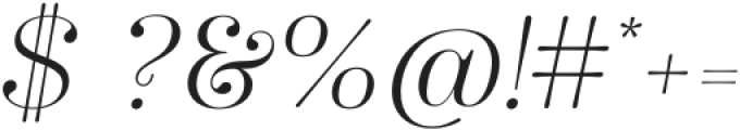 Winslow Title Mod Thin Italic otf (100) Font OTHER CHARS