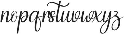 Winter Beauty Regular otf (400) Font LOWERCASE