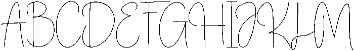 Winter Book Regular otf (400) Font UPPERCASE