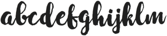 Winter Brush otf (400) Font LOWERCASE