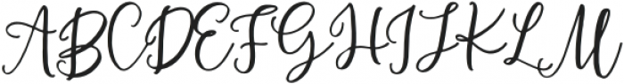 Winter Calligraphy Script otf (400) Font UPPERCASE