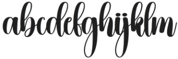 Winter Charming Regular otf (400) Font LOWERCASE