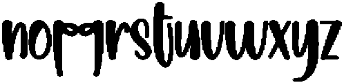 Winter Colourful Regular otf (400) Font LOWERCASE