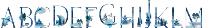 Winter Fairytale With Forest otf (400) Font LOWERCASE
