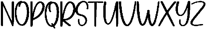Winter Monday Regular otf (400) Font UPPERCASE