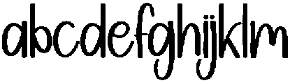 Winter Monday Regular otf (400) Font LOWERCASE