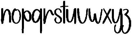 Winter Monday Regular otf (400) Font LOWERCASE