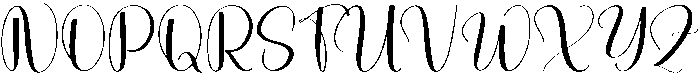 Winter Nighty Regular otf (400) Font UPPERCASE