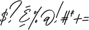 Winter Pen Italic otf (400) Font OTHER CHARS
