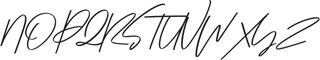 Winter Pen Italic otf (400) Font UPPERCASE