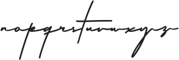 Winter Pen Italic otf (400) Font LOWERCASE