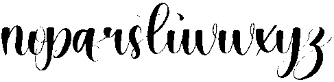 Winter Regular otf (400) Font LOWERCASE