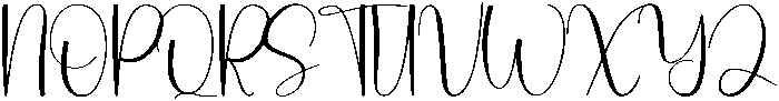 Winter Regular otf (400) Font UPPERCASE