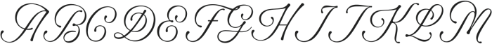 Winter Rhapsody otf (400) Font UPPERCASE