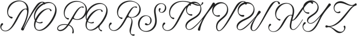 Winter Rhapsody otf (400) Font UPPERCASE