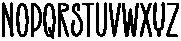 Winter Rustic Regular otf (400) Font LOWERCASE