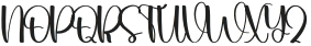 Winter Shouthmore Regular otf (400) Font UPPERCASE