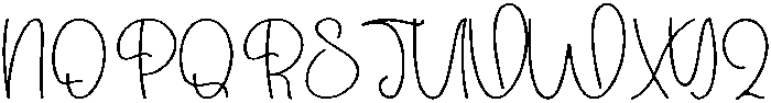 Winter Signature Regular otf (400) Font UPPERCASE