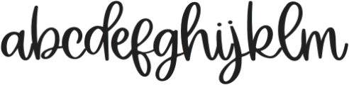 Winter Sky Regular otf (400) Font LOWERCASE