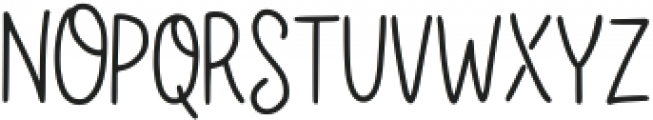 Winter Time Regular otf (400) Font UPPERCASE