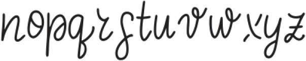 Winter Time Regular otf (400) Font LOWERCASE