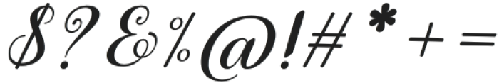 Winterday Italic Italic otf (400) Font OTHER CHARS