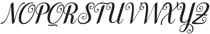 Winterday Italic Italic otf (400) Font UPPERCASE